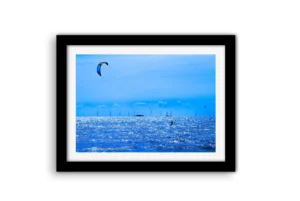 kitesurfer sur un océan de bleu Pornichet