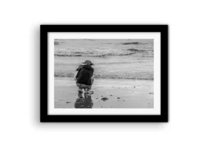 maman et son bébé pour une étreinte océane-encadrement caisse américaine