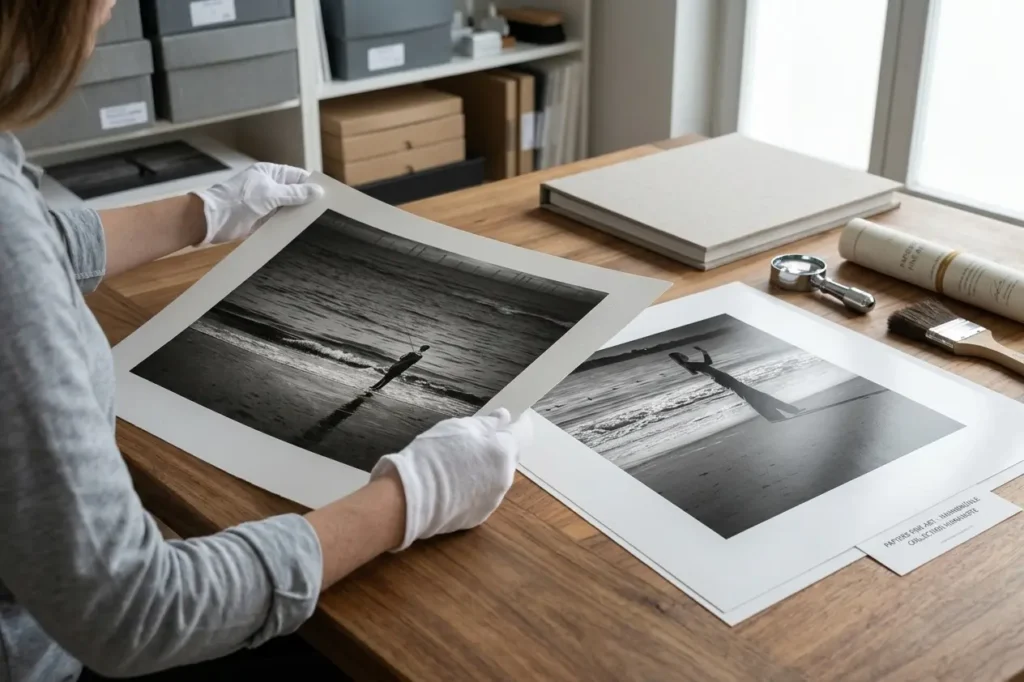 Présentation des papiers photographiques Fine Art